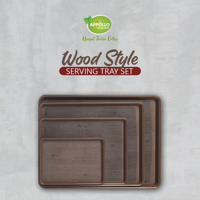 Wood Style Tray Set S-M-L-XL (4pcs Set)