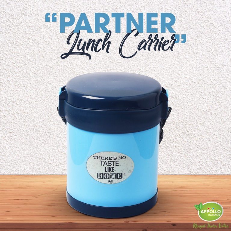 Partner Lunch Carrier Large (With 2 Steel & 1 Salad Bowls)