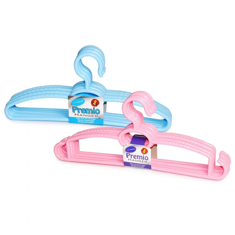 Premio kids Hangers 11″inch 6pc Pack