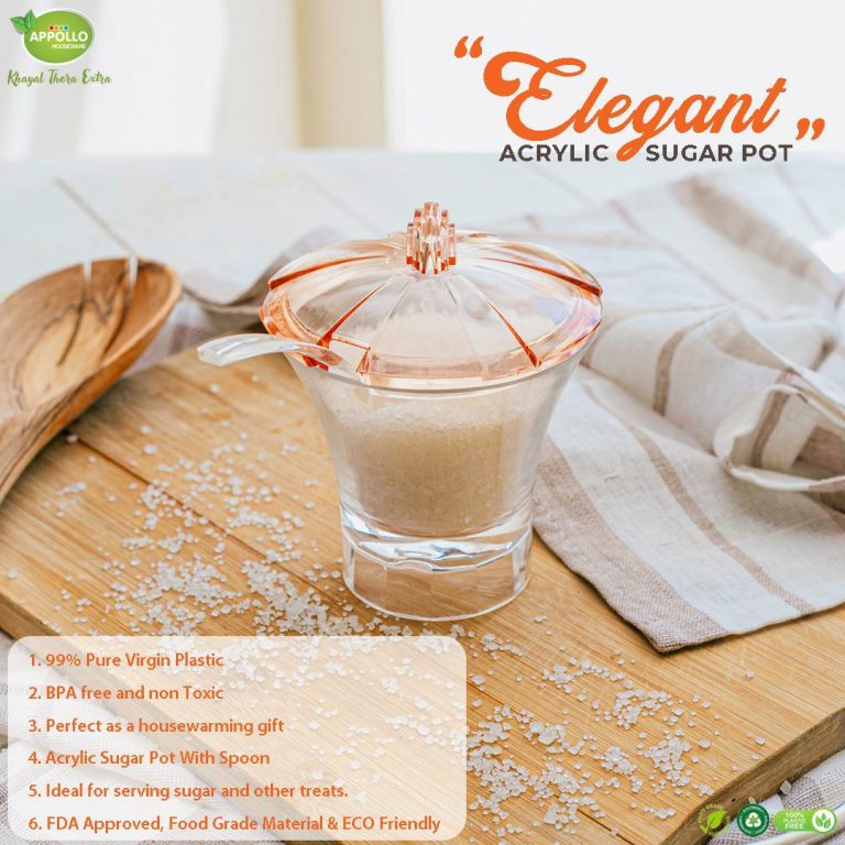 Elegant Acrylic Sugar Pot
